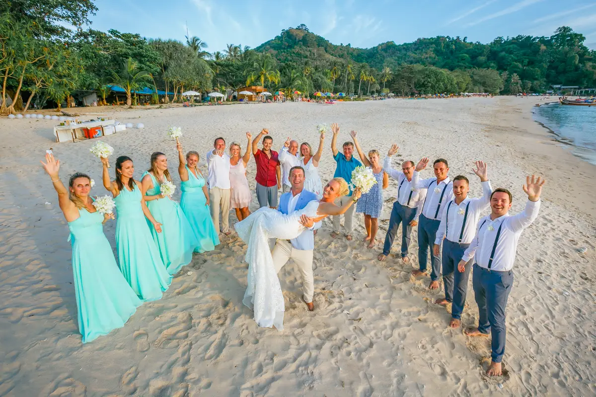 Destination wedding in Koh Mook of Andrea and Pavel