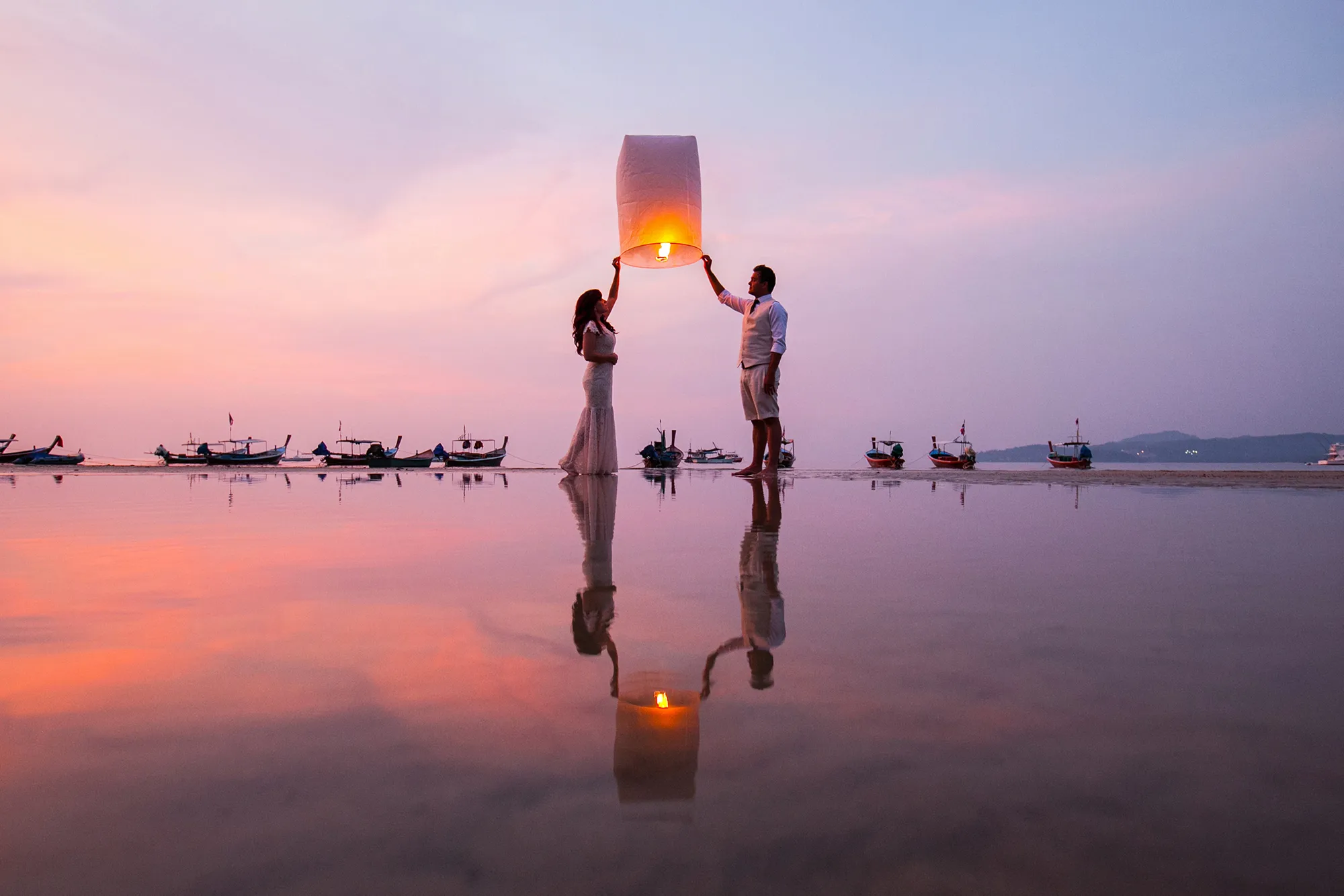 Elopement in Phuket Thailand of Alex & Jane at Bang Tao beach