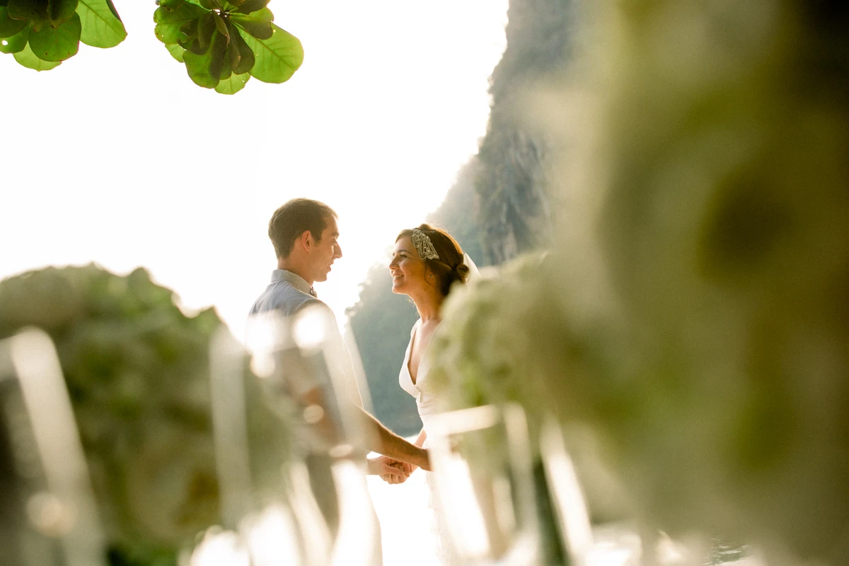 Wedding couple photography at the Grotto of Beth & Nick wedding in Krabi