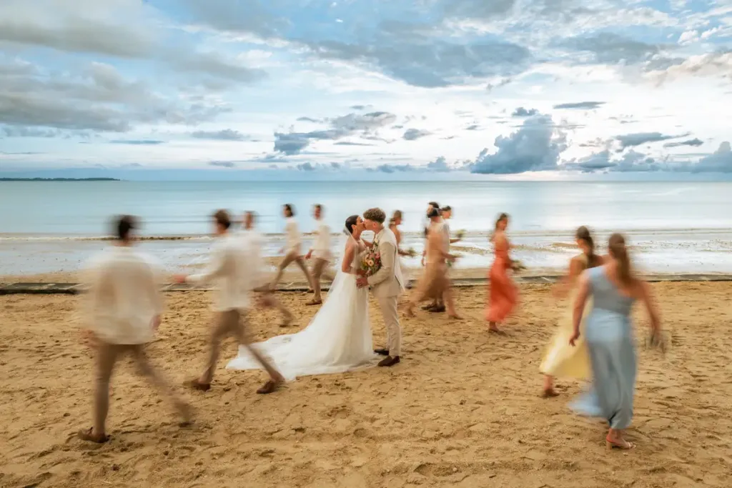 Wedding of of Chelsea & Kyle in Khao lak at Bang Sak beach