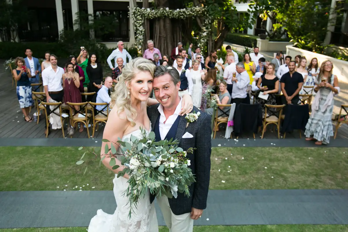 Wedding ceremony photography of Luke with Sarah at 137 Pillar Chiang Mai