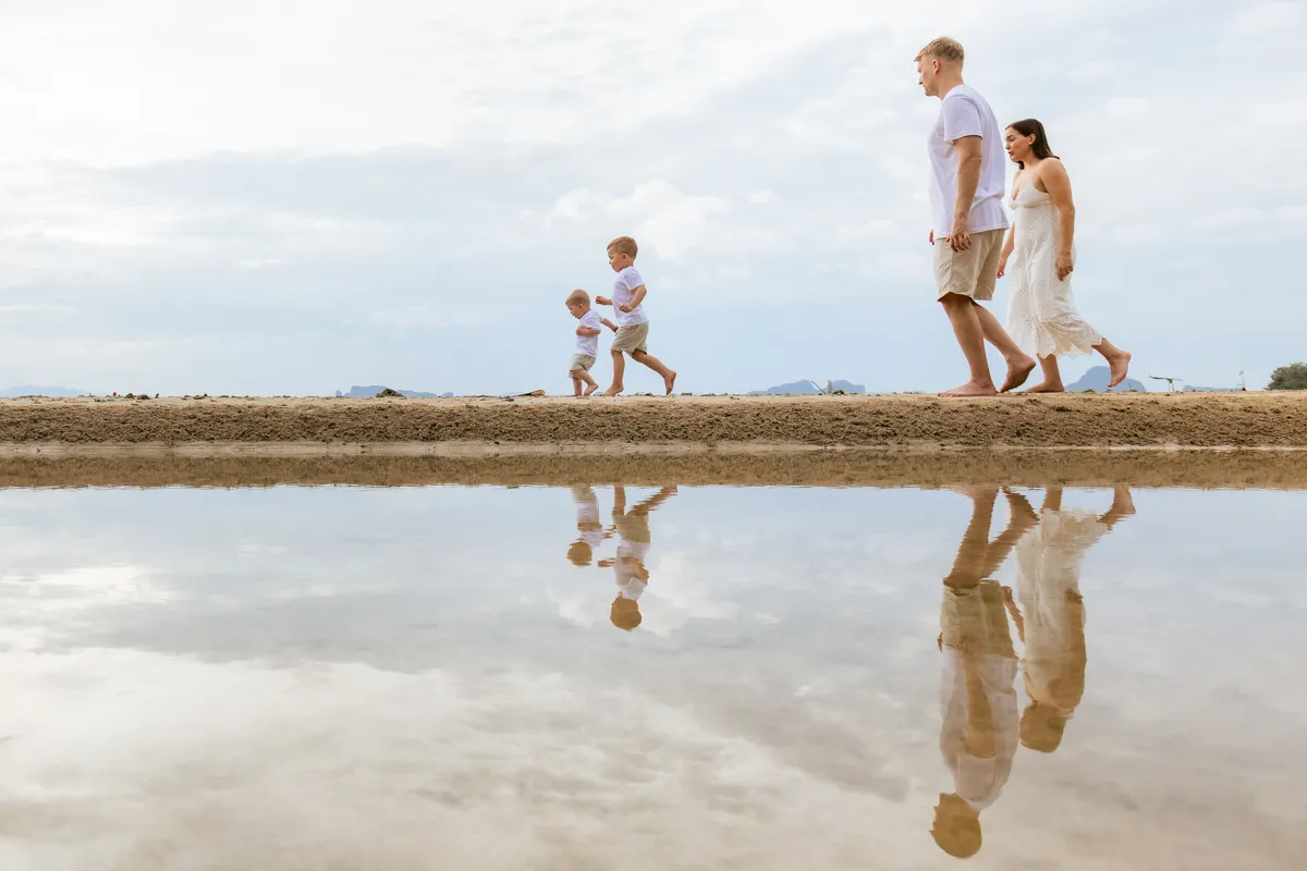 Family Photography at Koh Kwang beach Krabi Thailand of Alexi