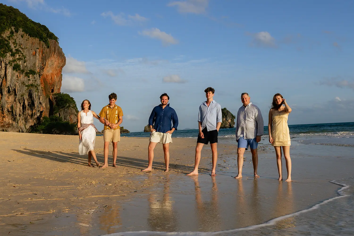 Holiday Family photography in Railay beach Krabi Thailand