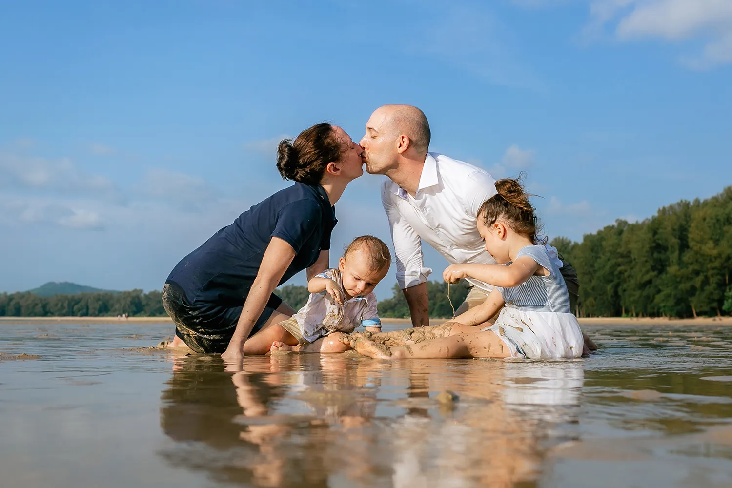 Happy family photos in Thailand of Alex